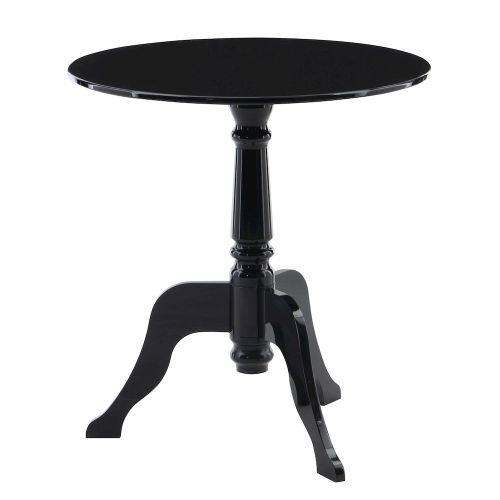 Black Acrylic End Table. Picture 1