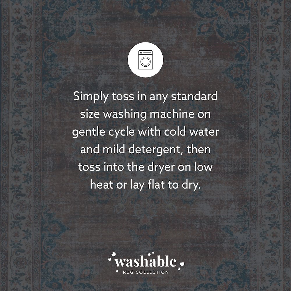Washable Foster Russet/Ivory 5x7, Rug. Picture 9
