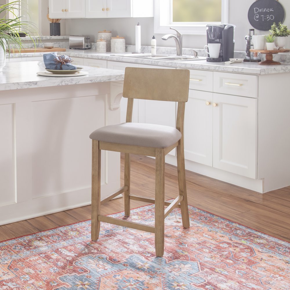 Jordan 24 In Gray Wash Counter Stool. Picture 3