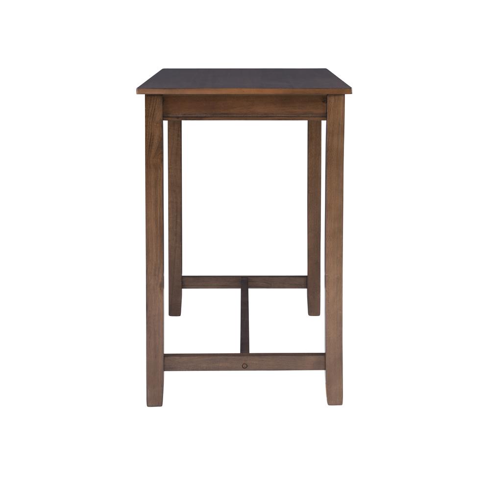 Claridge 36 Inch Counter Height Pub Table, Rustic Brown. Picture 3
