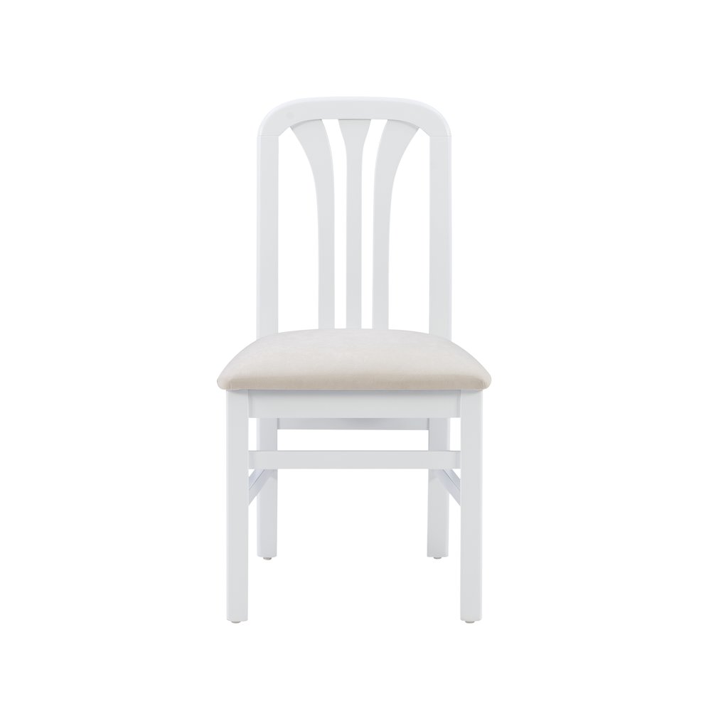 Pamela White Grey Uph Seat. Picture 2