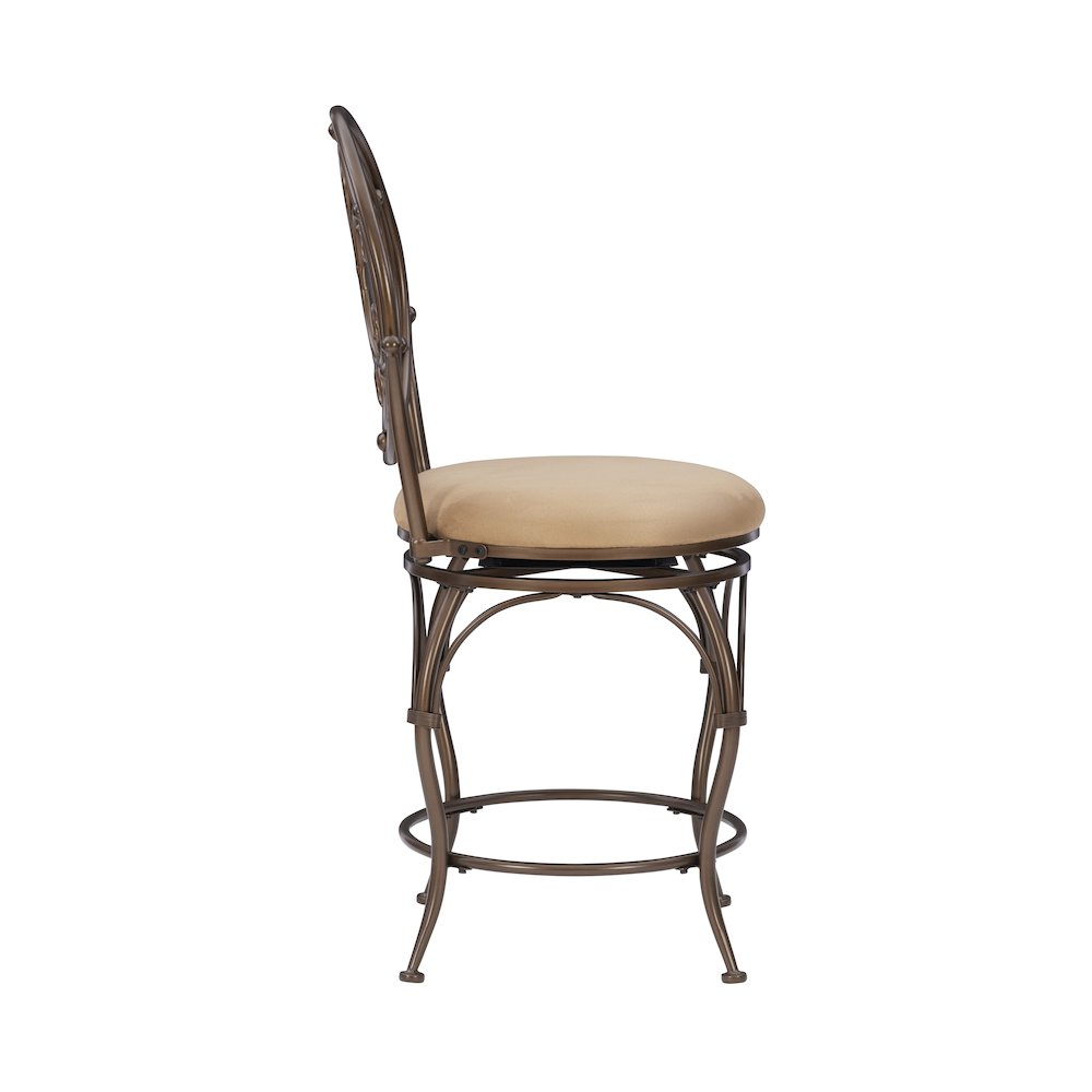 Big and Tall Scroll Circle Back Counter Stool. Picture 6