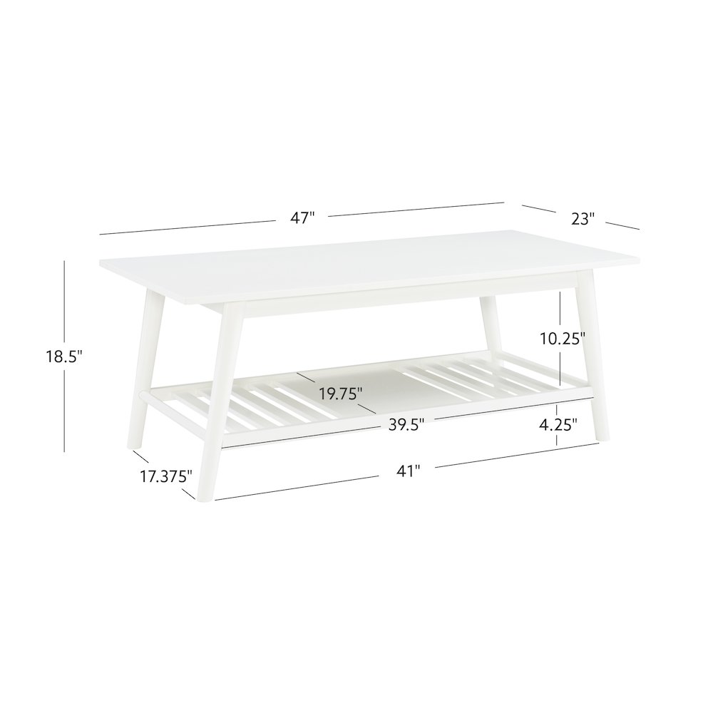 Charlotte Coffee Table White. Picture 15