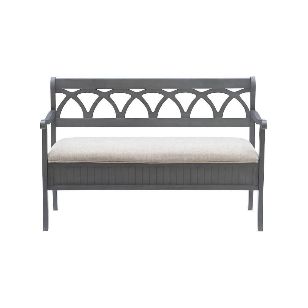 Elliana Storage Bench Grey. Picture 2