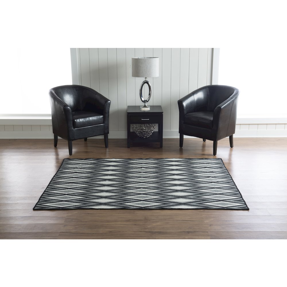 Salonika ReversibleDiamond Grey 5x8, Rug. Picture 1