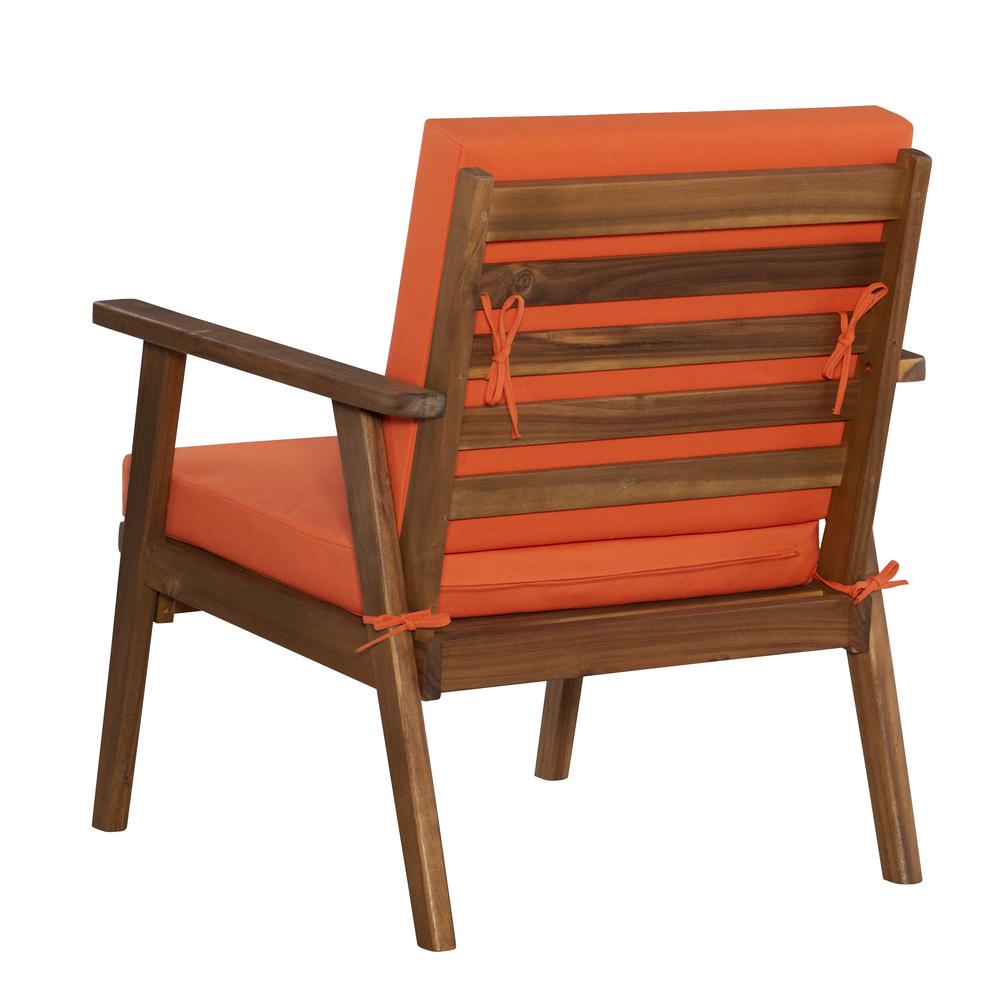 Cole Outdoor Chat Set, Orange and Brown. Picture 18