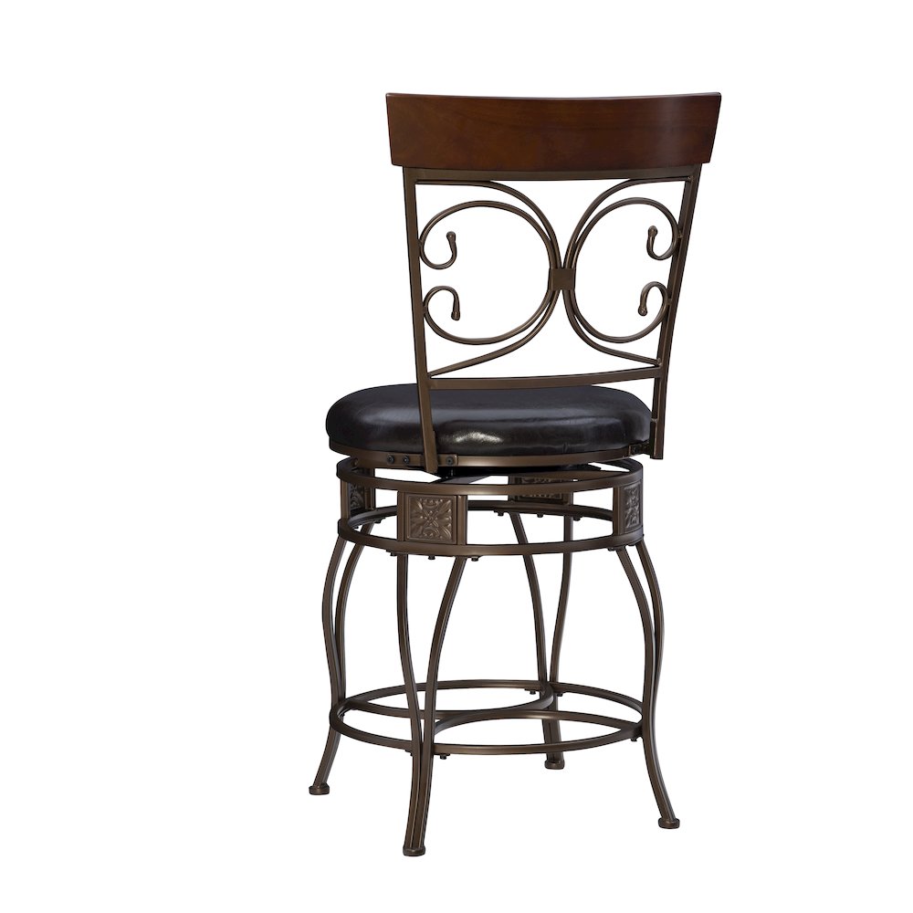 Big and Tall Back to Back Scroll Counter Stool. Picture 9