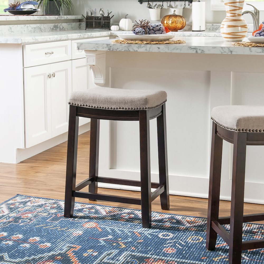 Claridge Linen Counter Stool. Picture 4