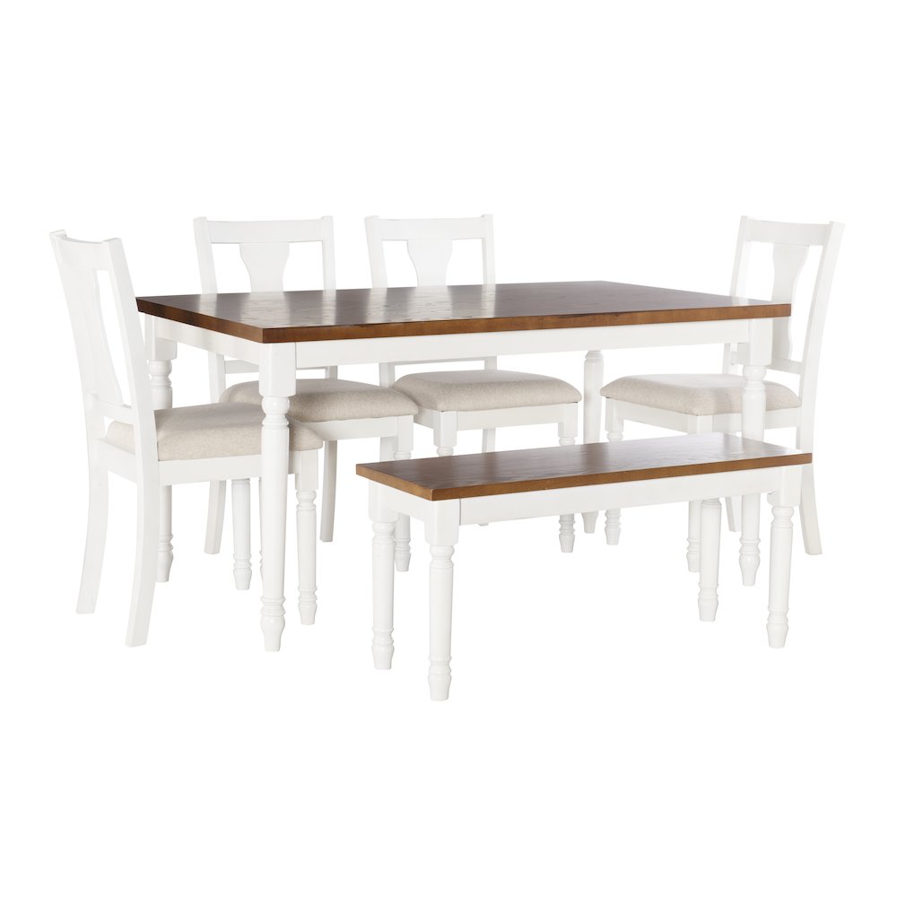 Willow 6 PC Brown Dining Set. Picture 11