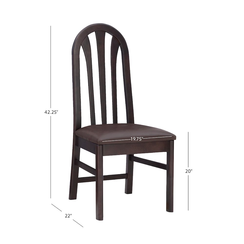 Jesper Side Chair Brown Set Of 2. Picture 15