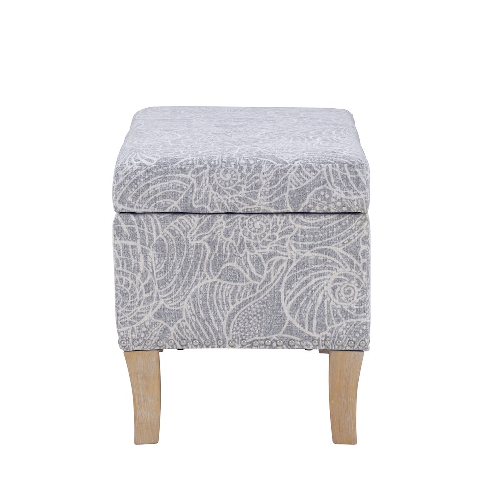 Stephanie Upholstered Storage Ottoman, Stone. Picture 7
