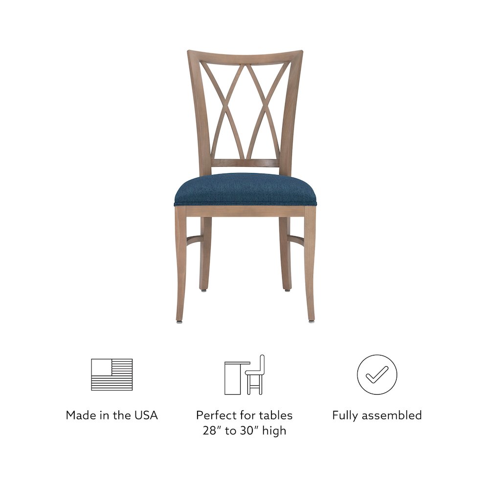 Andes Chair Nat Blue Set Of 2. Picture 14