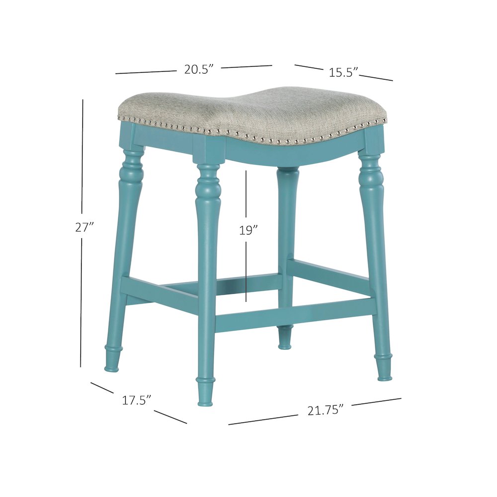 Hayes Counter Stool Blue. Picture 9