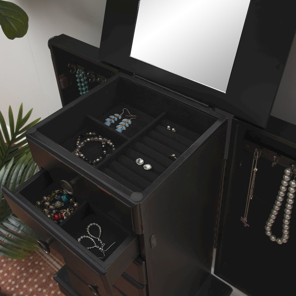 Ebony Jewelry Armoire. Picture 5