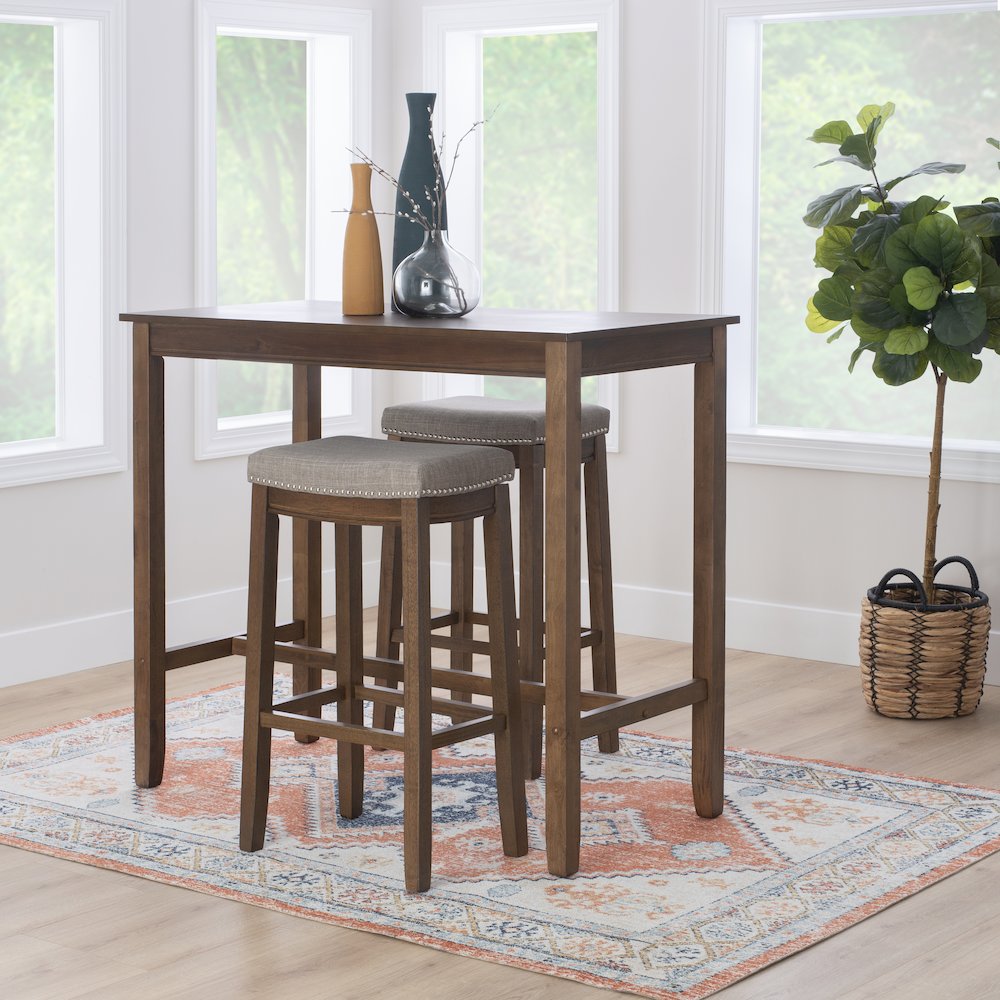 Claridge 3Pc Bar Set Rustic. Picture 3