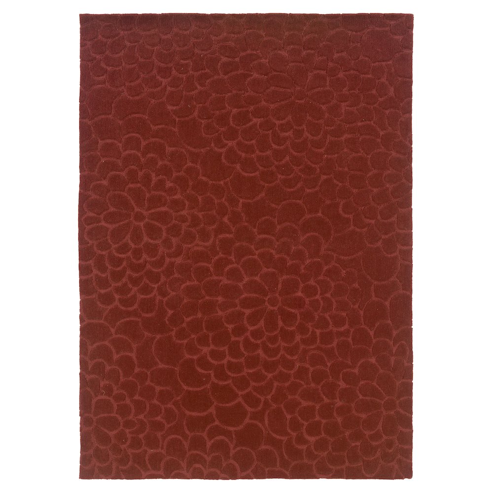 Trio Floral Cinnamon 5x7, Rug. Picture 1