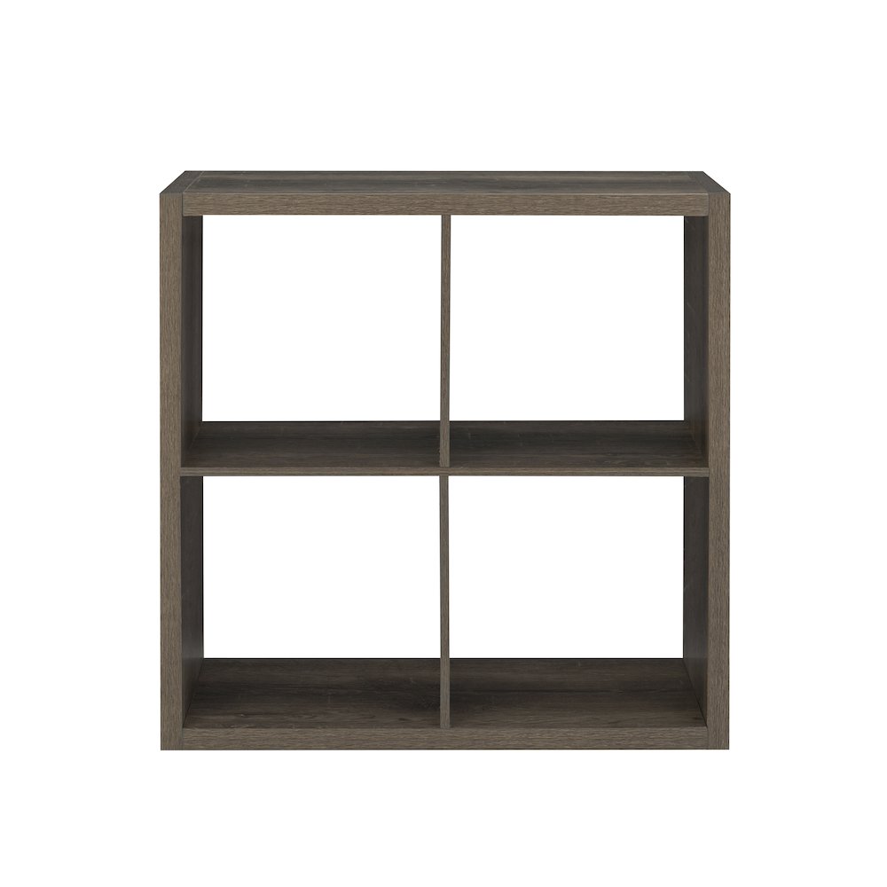 Galli 4 Cubby Storage Cabinet Grey. Picture 1