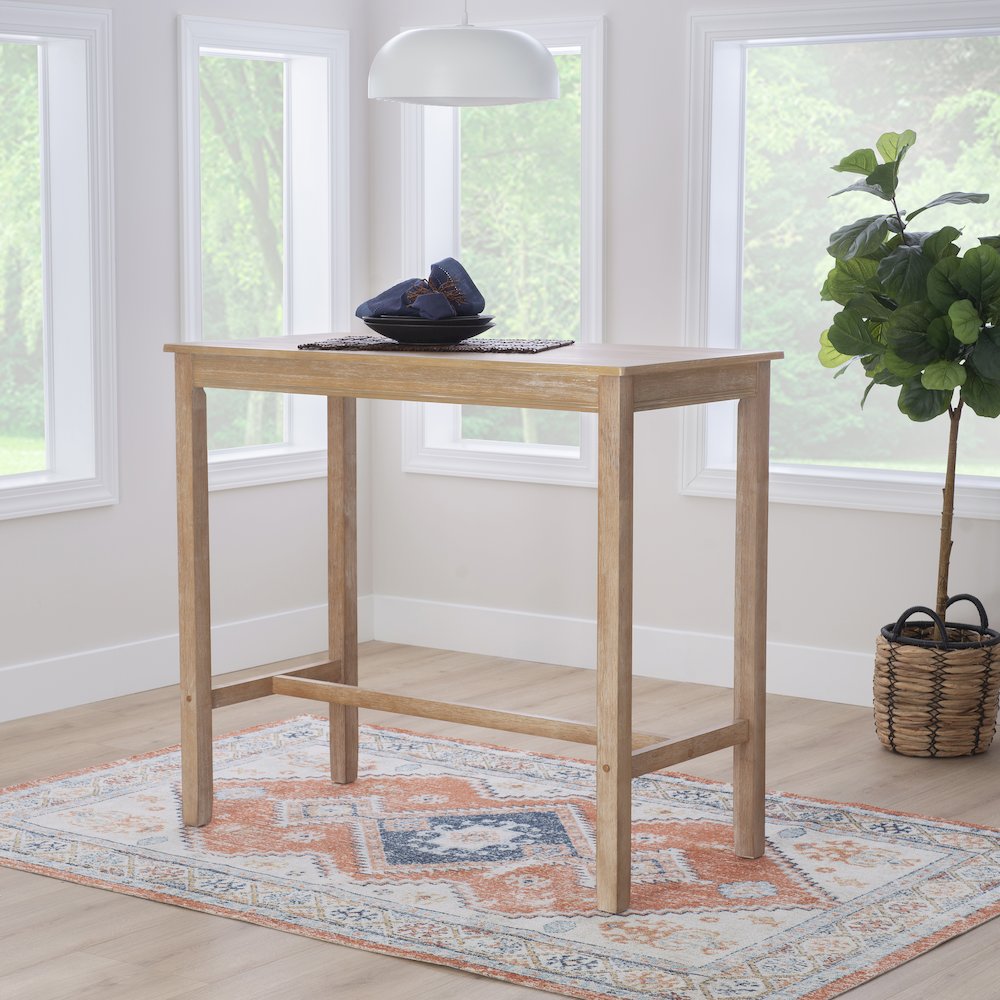 Claridge Bar Pub Table Acacia. Picture 2