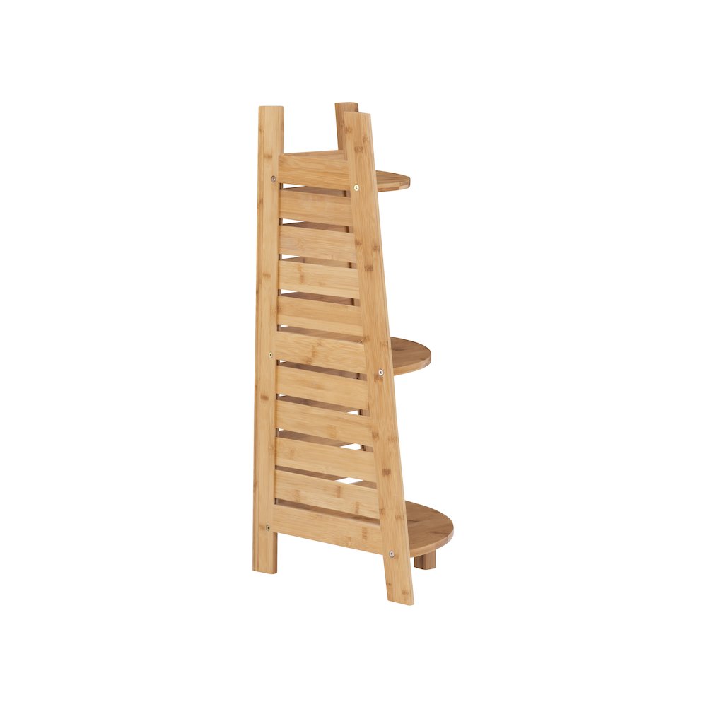 Bracken Bamboo Corner Shelf. Picture 4