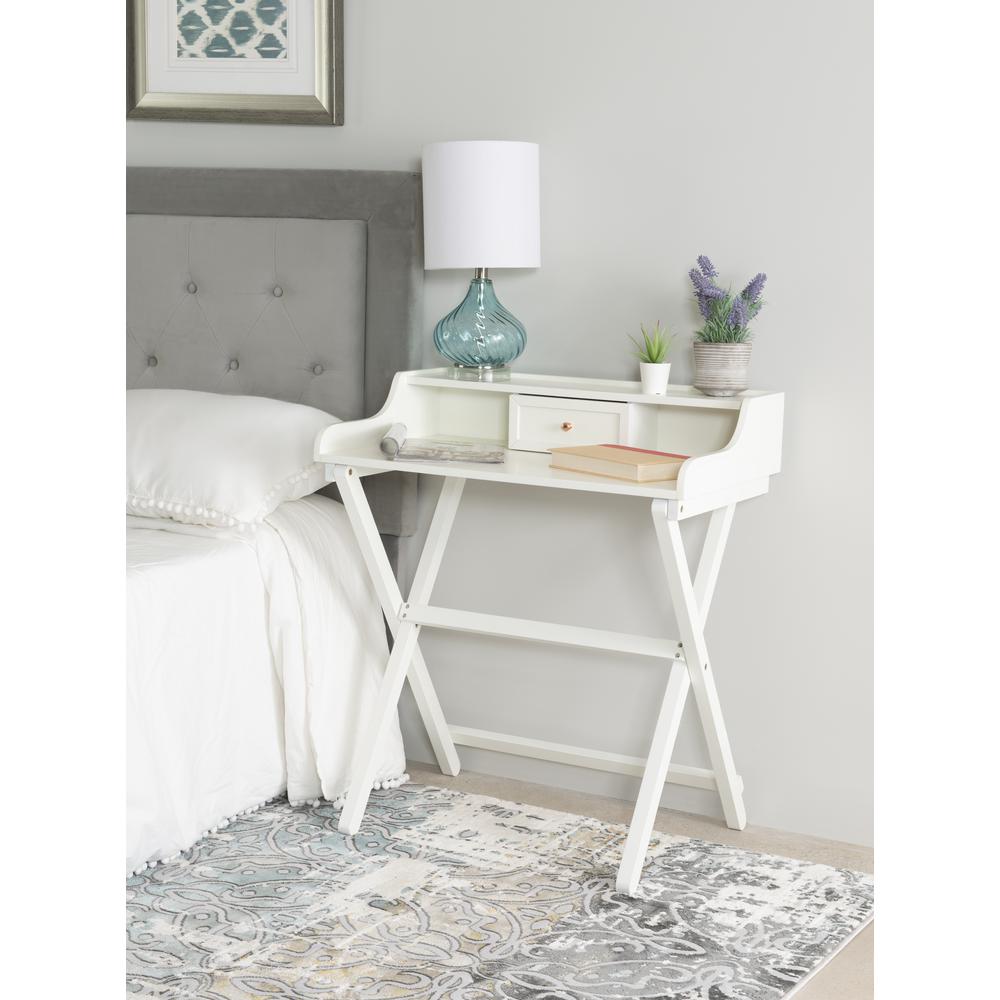 Coy White Folding Desk. Picture 14