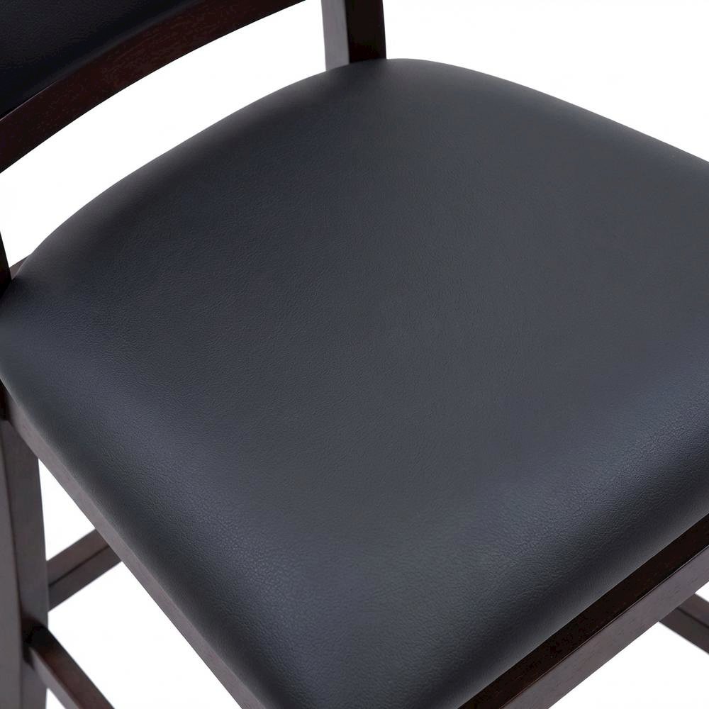 Brown Padded Back Folding Chair Set of 2, Fabric Seat, Metal Frame. Picture 6