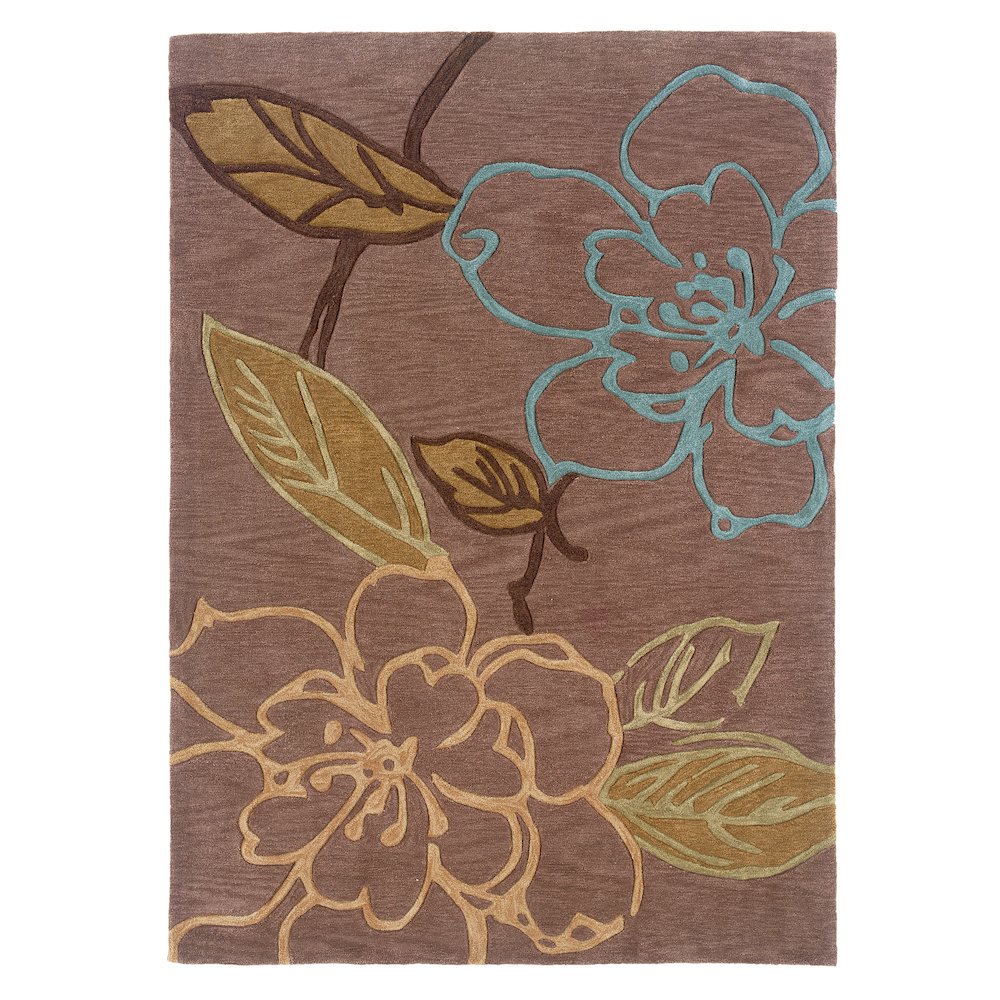 Trio Space Dyed Thistle & Blue 5x7, Rug. Picture 1