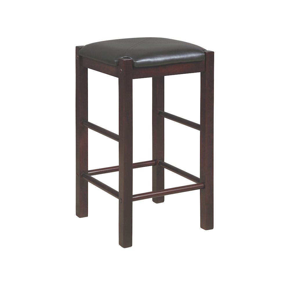 Lancer Backless Counter Stools, Espresso - Set Of Two. Picture 1