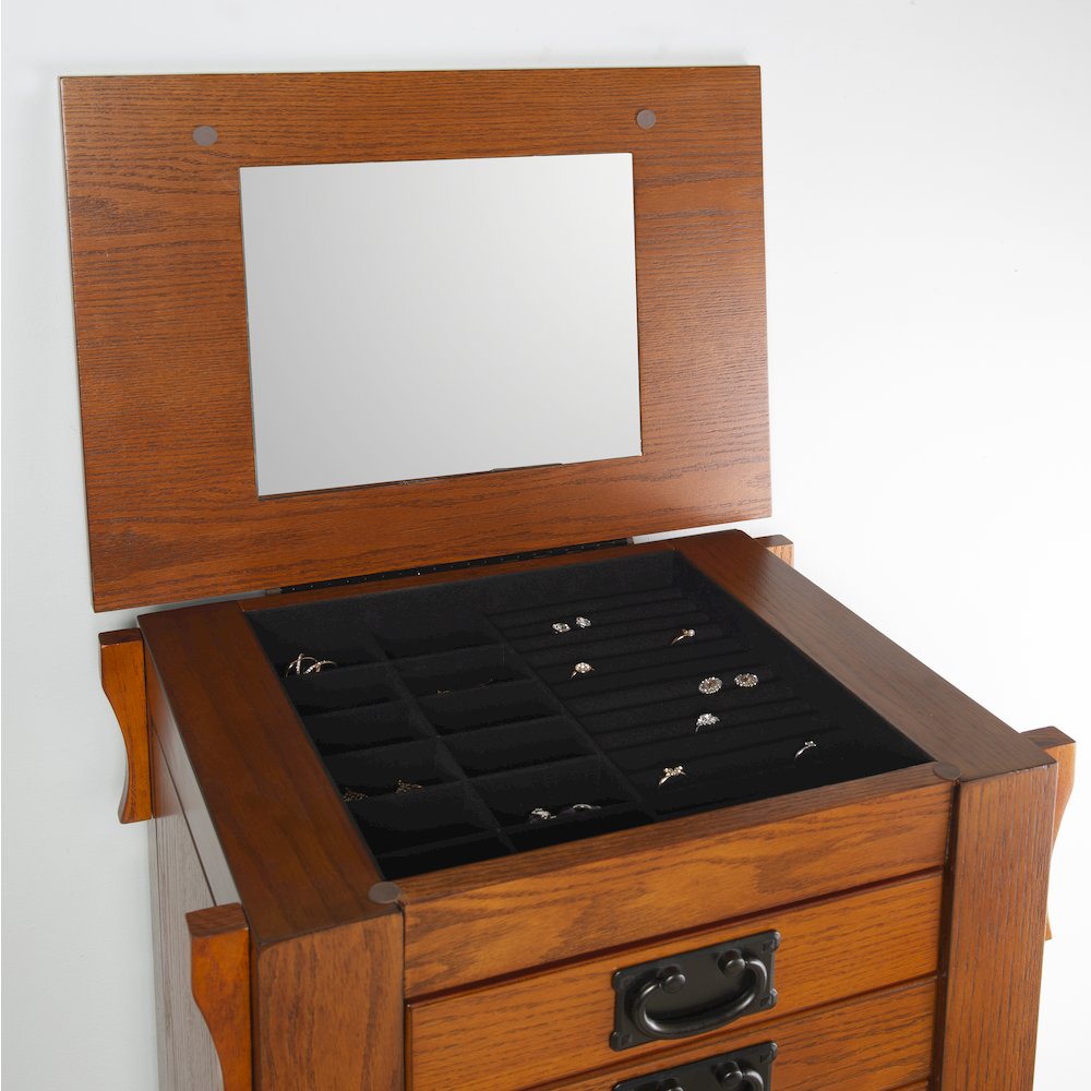 Mission Oak Jewelry Armoire. Picture 5