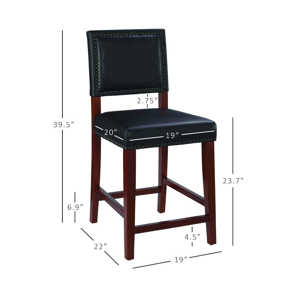 Brook Counter Stool Black. Picture 13