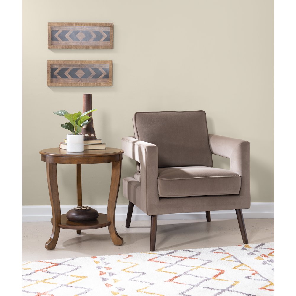 Aubert Accent Side Table, Hazelnut. Picture 2