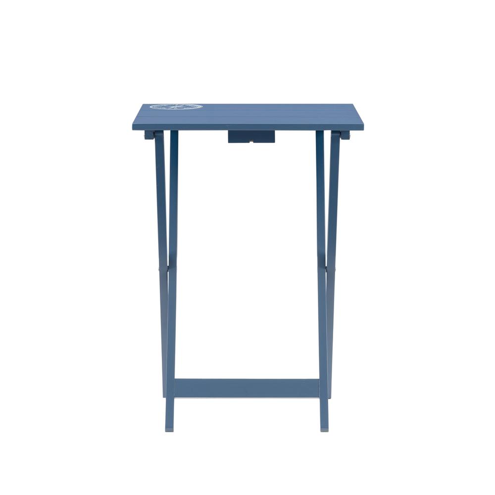 Compass Tray Table Set Navy. Picture 6
