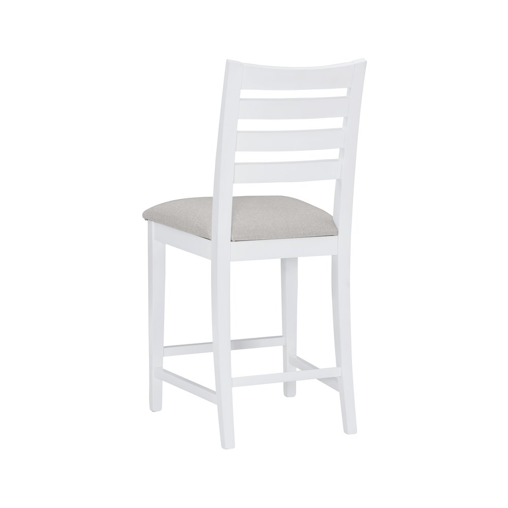 Flynn Counter Stool White Upholstered Set Of 2. Picture 10