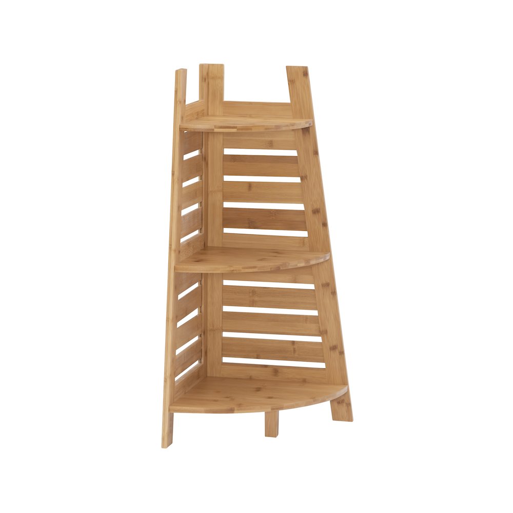 Bracken Bamboo Corner Shelf. Picture 6