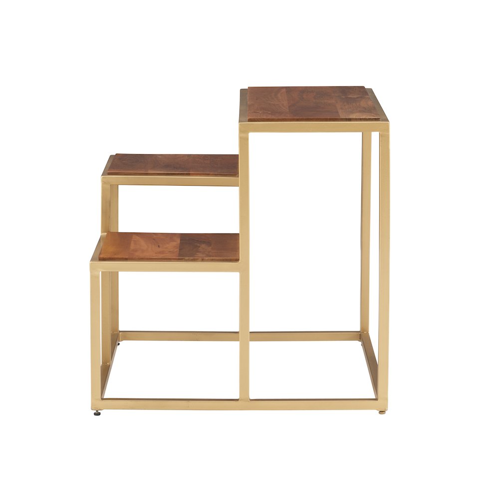 Carlo 3 Tiered Plant Stand Side Table. Picture 1