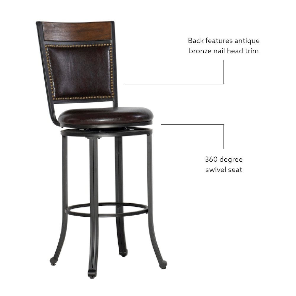 Franklin Swivel Bar Stool. Picture 7