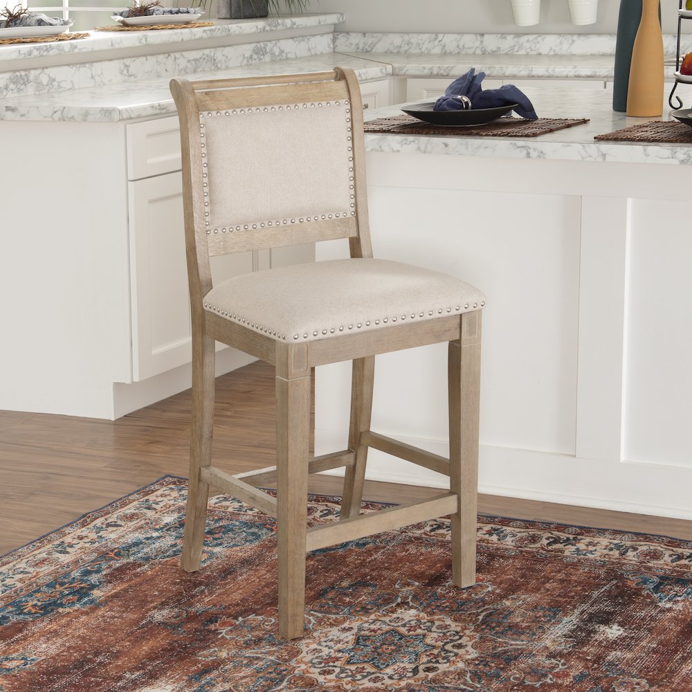 Emmy 26 In Natural Counter Stool. Picture 3