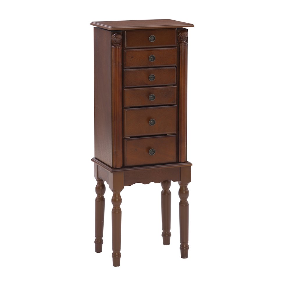 Deep Cherry Jewelry Armoire. Picture 10