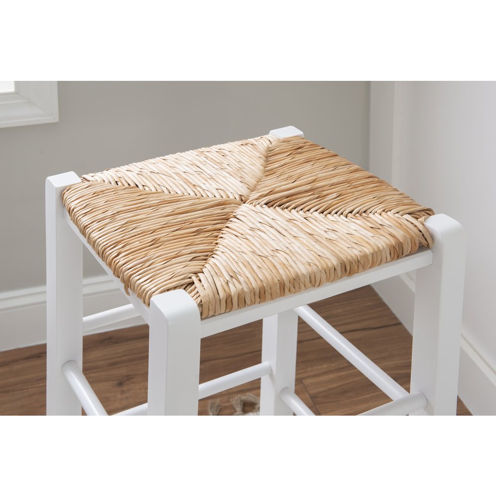 Gianna Backless Barstool White Set Of 2. Picture 5