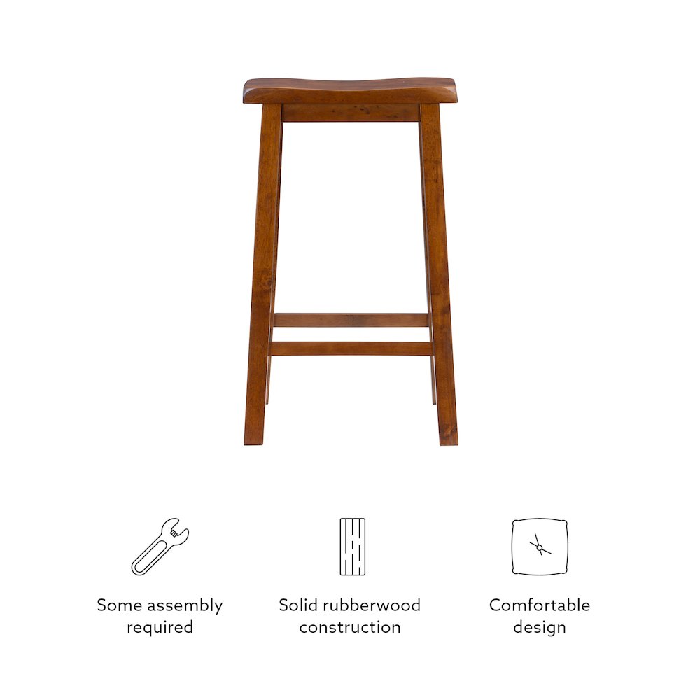 "Honey Brown" Bar Stool, 29" Seat Height - overpacked. Picture 12