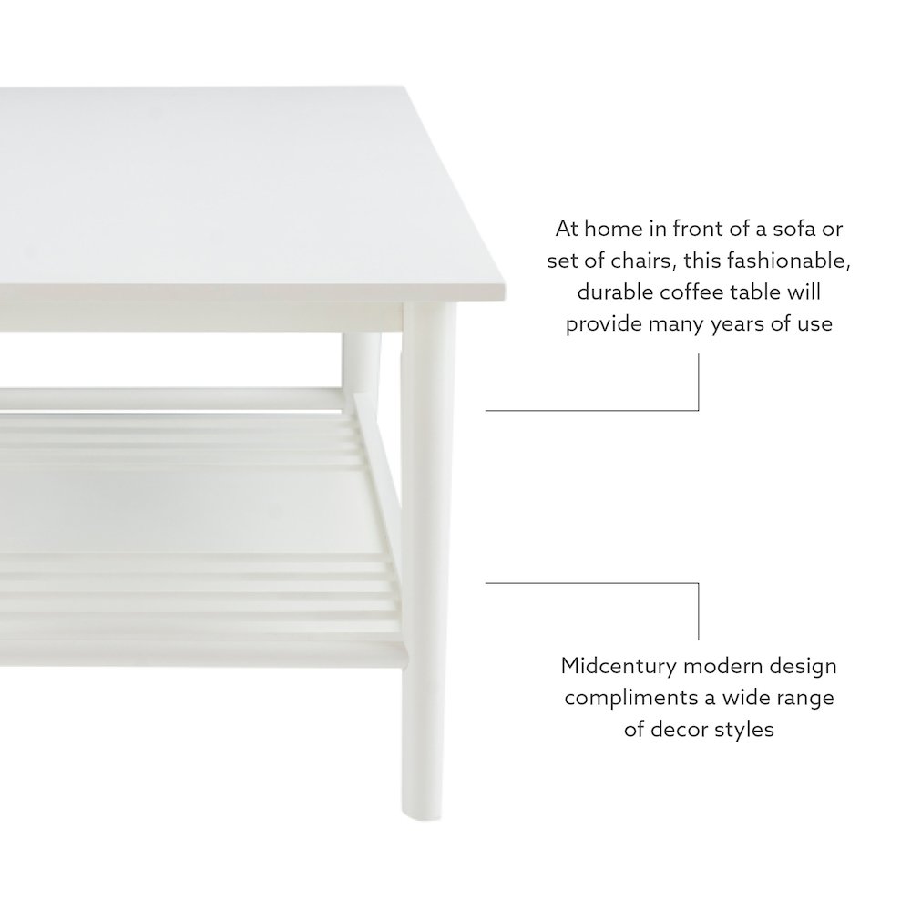 Charlotte Coffee Table White. Picture 10