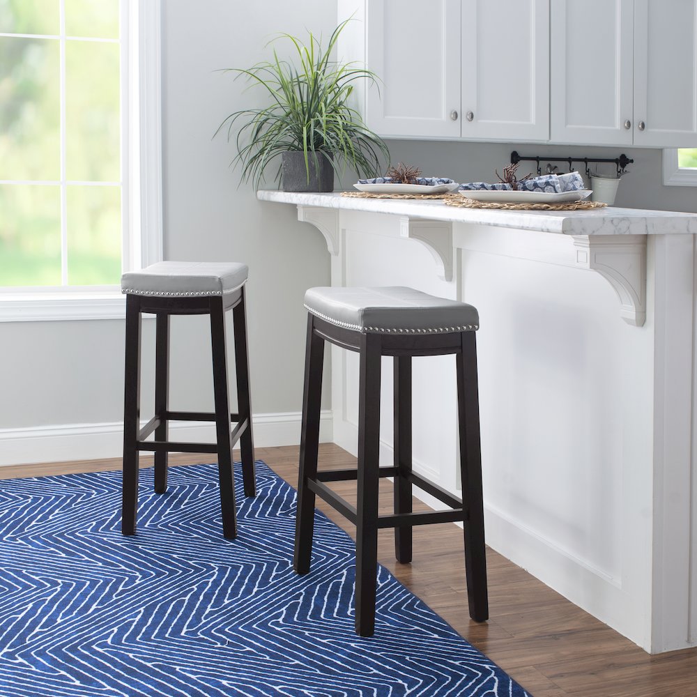 Claridge Gray Bar Stool. Picture 3