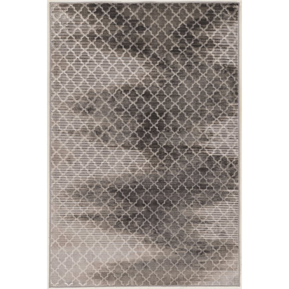 Evolution TrellisZigZag Grey&Black 5x7.6, Rug. Picture 1