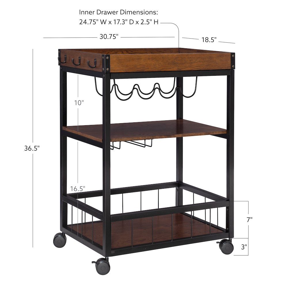 Austin Kitchen Cart. Picture 12