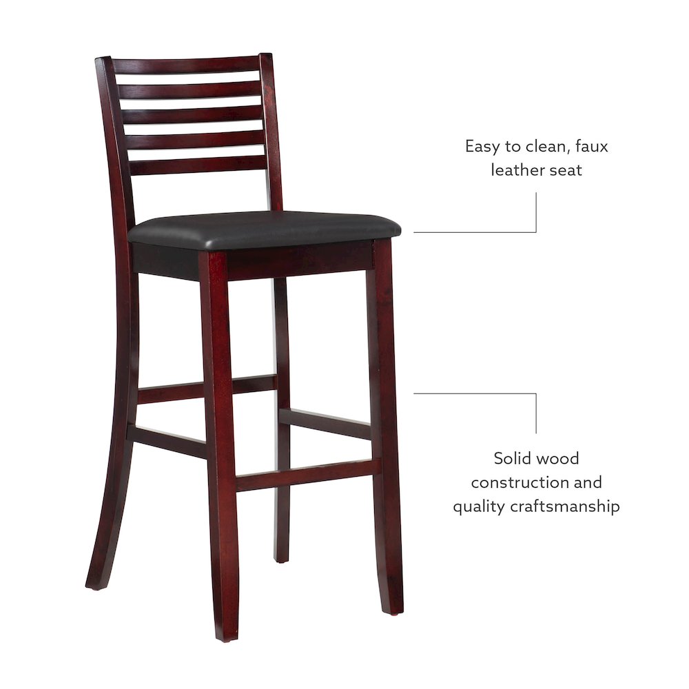 Triena 30 In Ladder Bar Stool. Picture 9