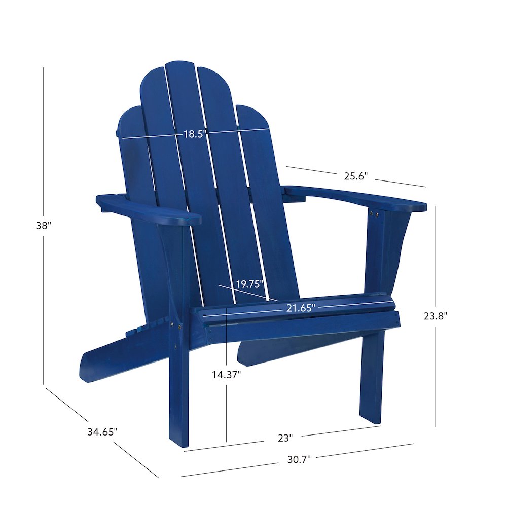 Adirondack Chair Blue. Picture 14