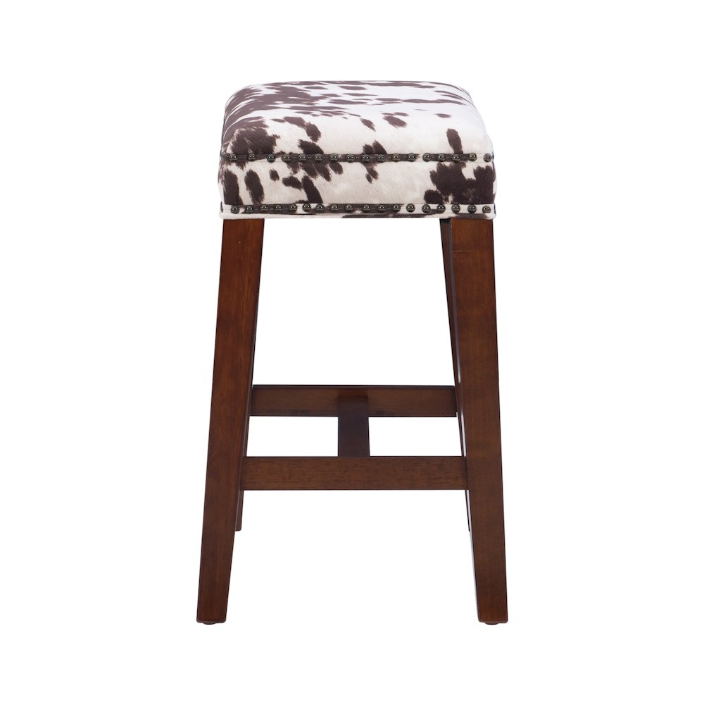 Walt Brown Cow Print Counter Stool. Picture 5