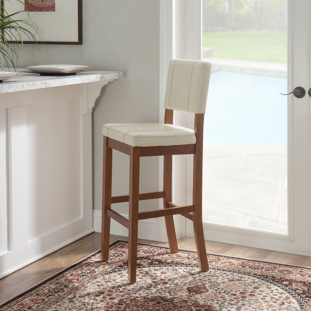 Milano Bar Stool Cream. Picture 3