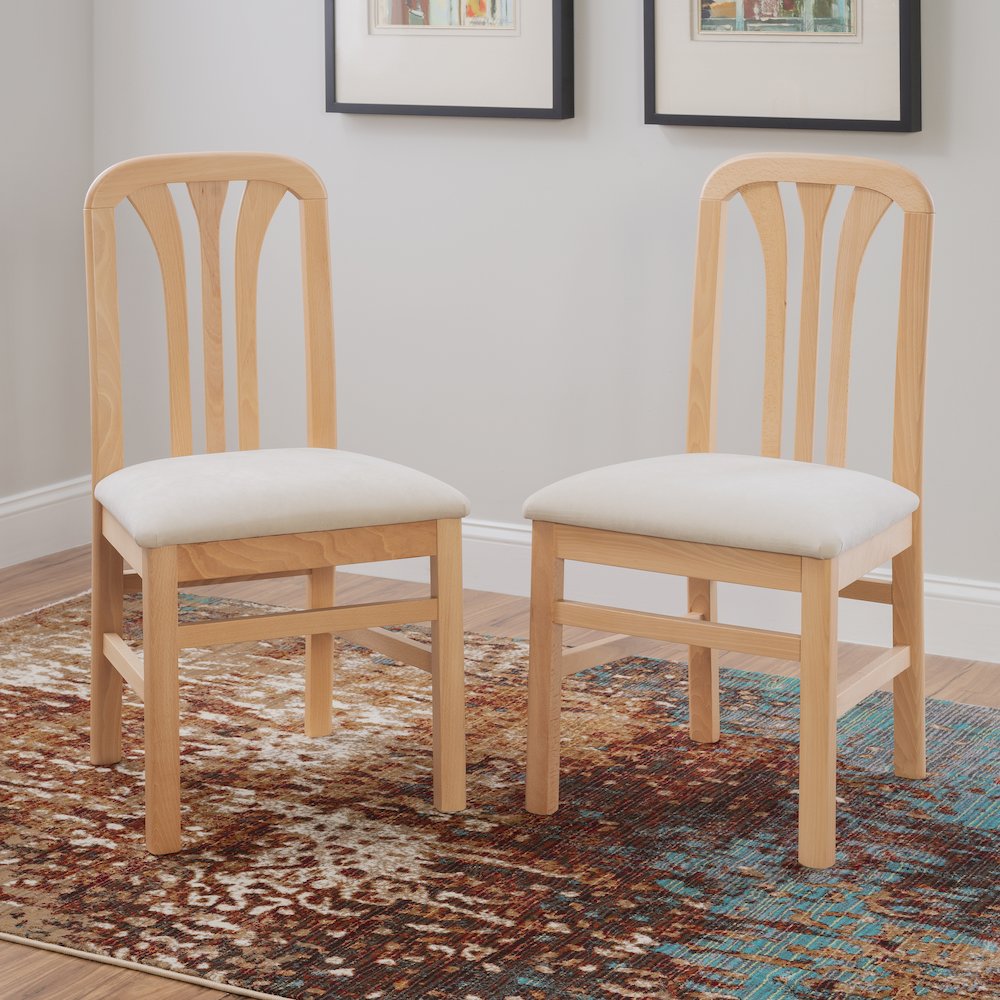 Pamela Chair Natural Gray Set of 2. Picture 5