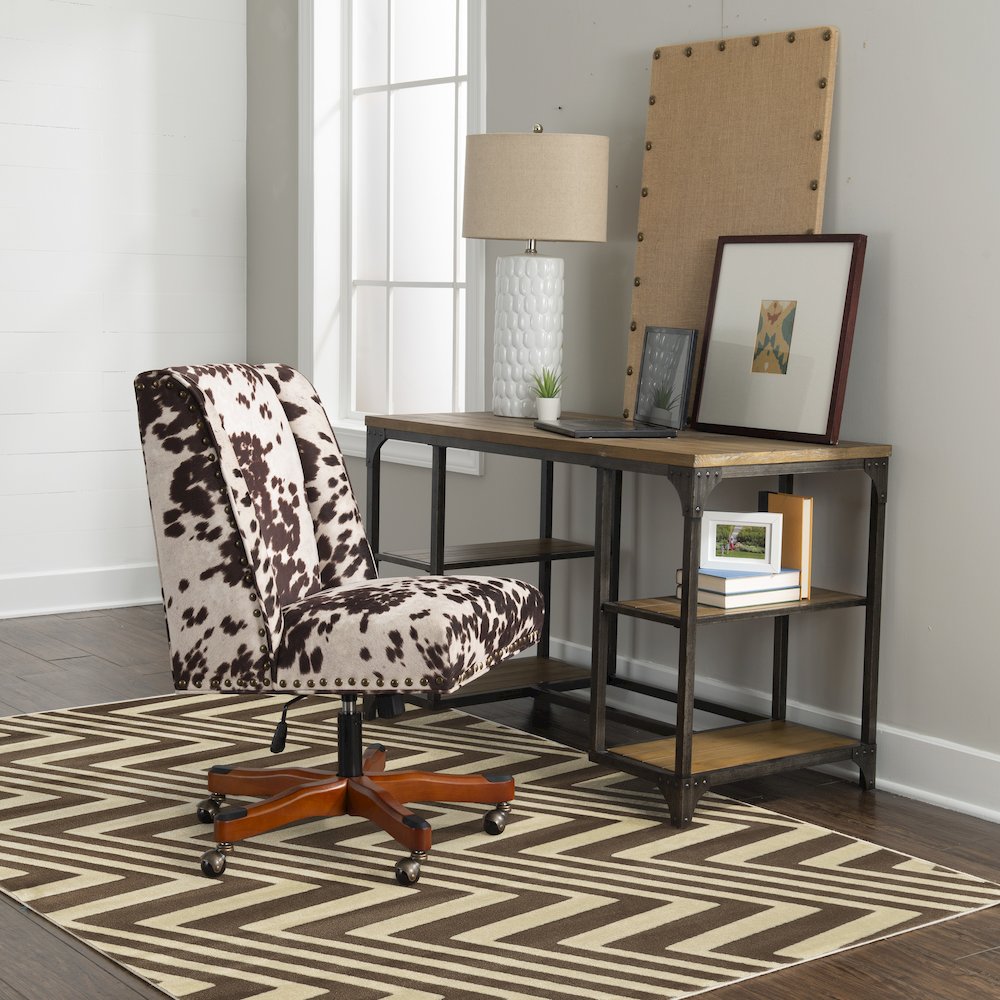Roma ZigZag Ivory & Beige 5x7, Rug. Picture 1