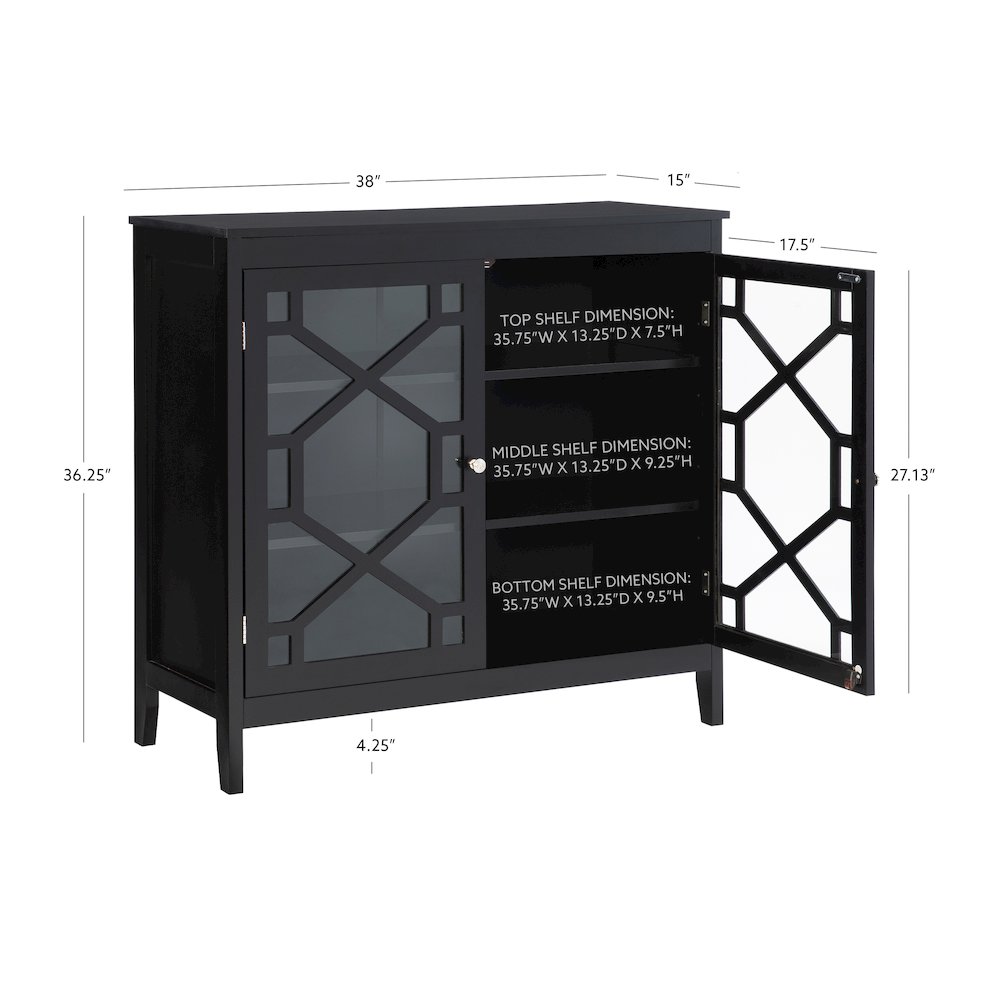 Fetti Black Large Cabinet. Picture 13